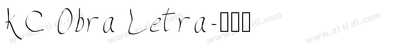 KC Obra Letra字体转换